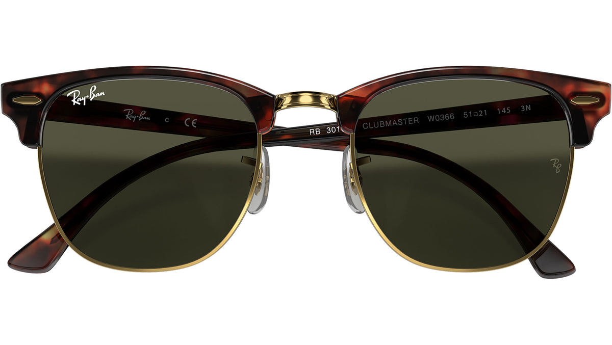 Clubmaster RB3016F W0366 mock tortoise on arista