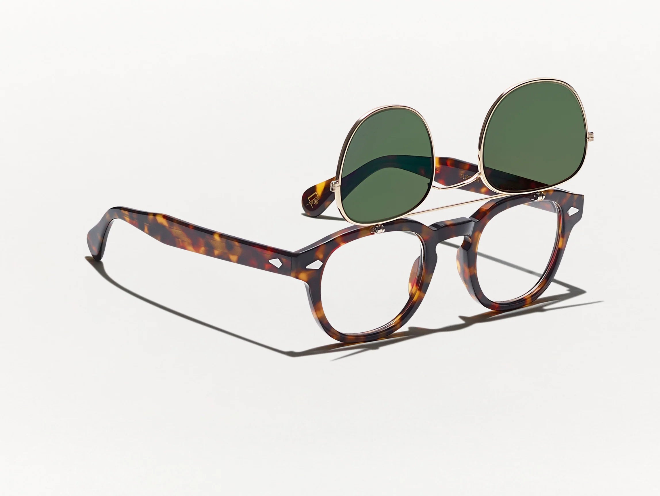 MOSCOT FLIPTOSH CUSTOM (lemtosh+ clip-on with customizable lenses)