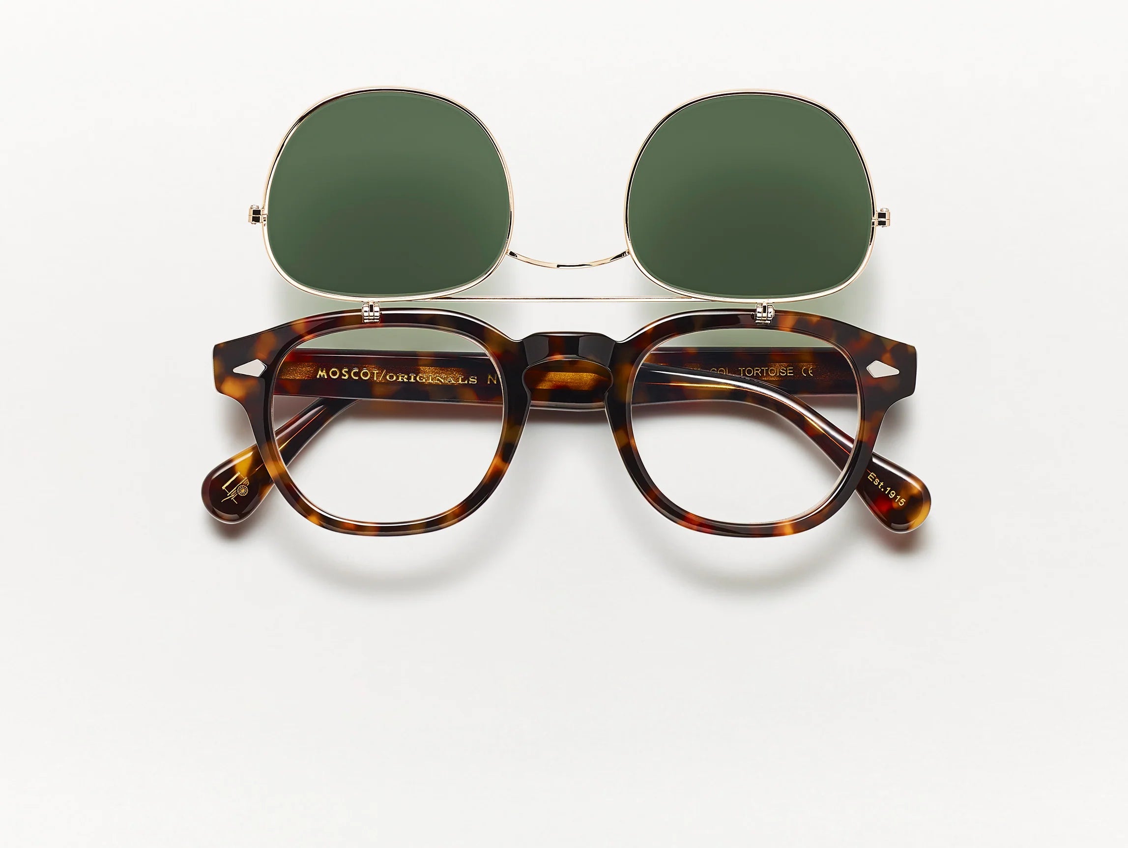 MOSCOT FLIPTOSH CUSTOM (lemtosh+ clip-on with customizable lenses)