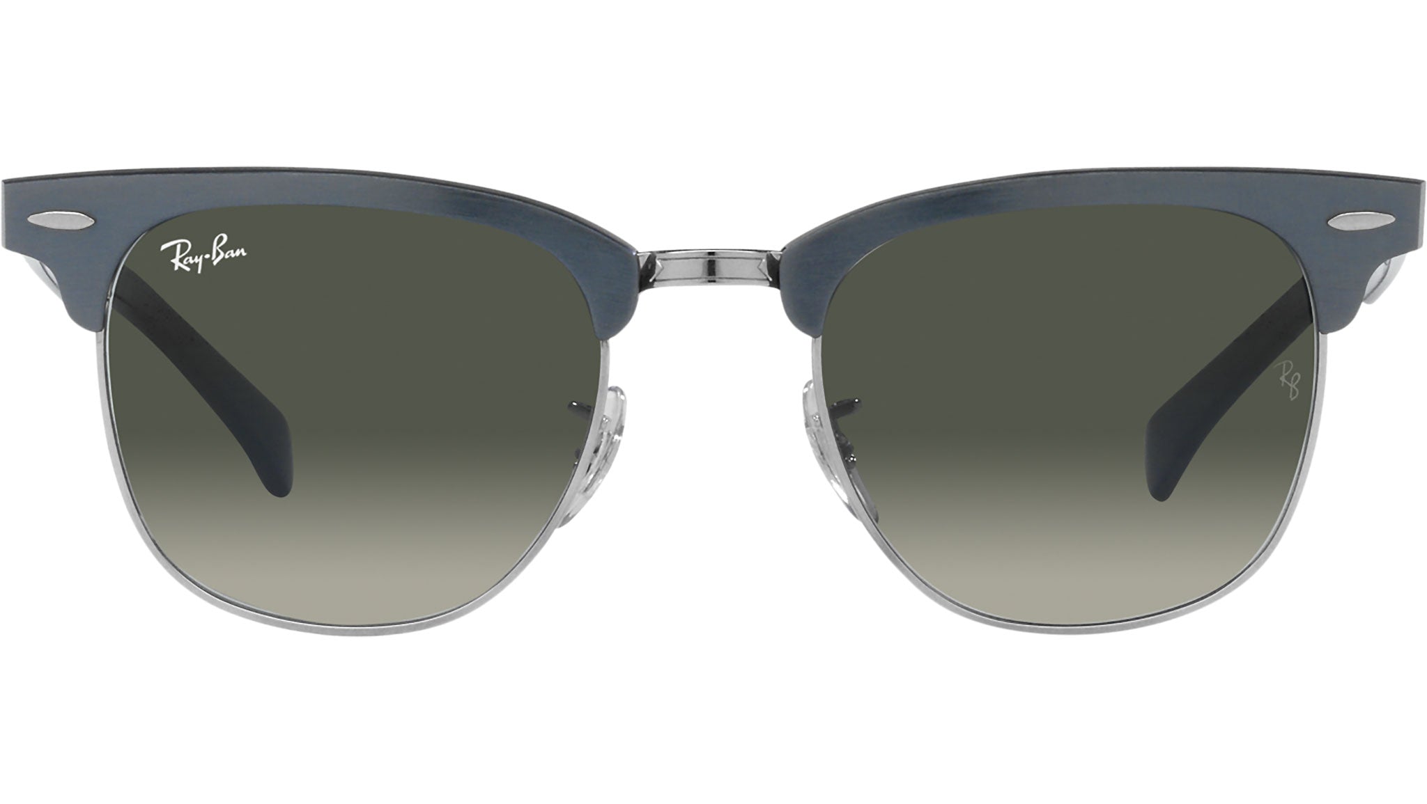 Clubmaster Aluminum RB3507 924871 brushed blue on silver