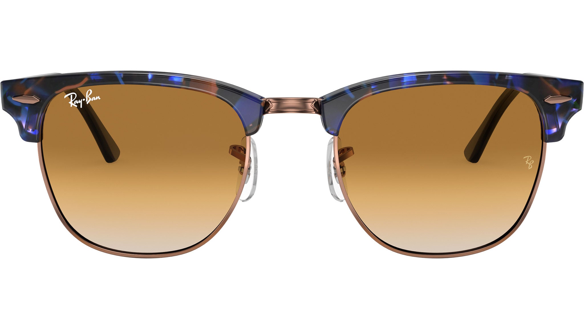 Clubmaster RB3016 125651 spotted brown/blue