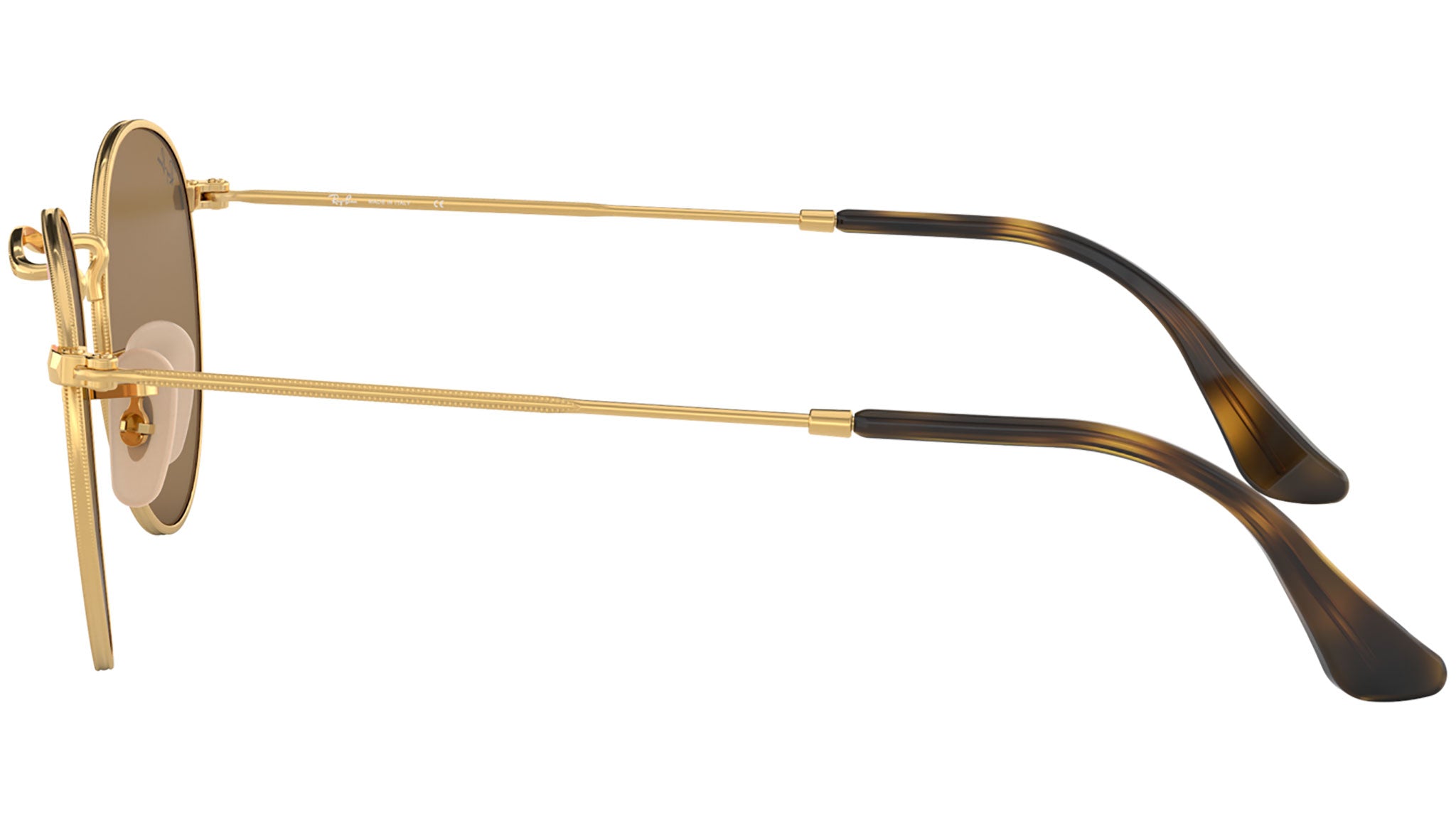 Round Flat Lenses RB3447N gold copper