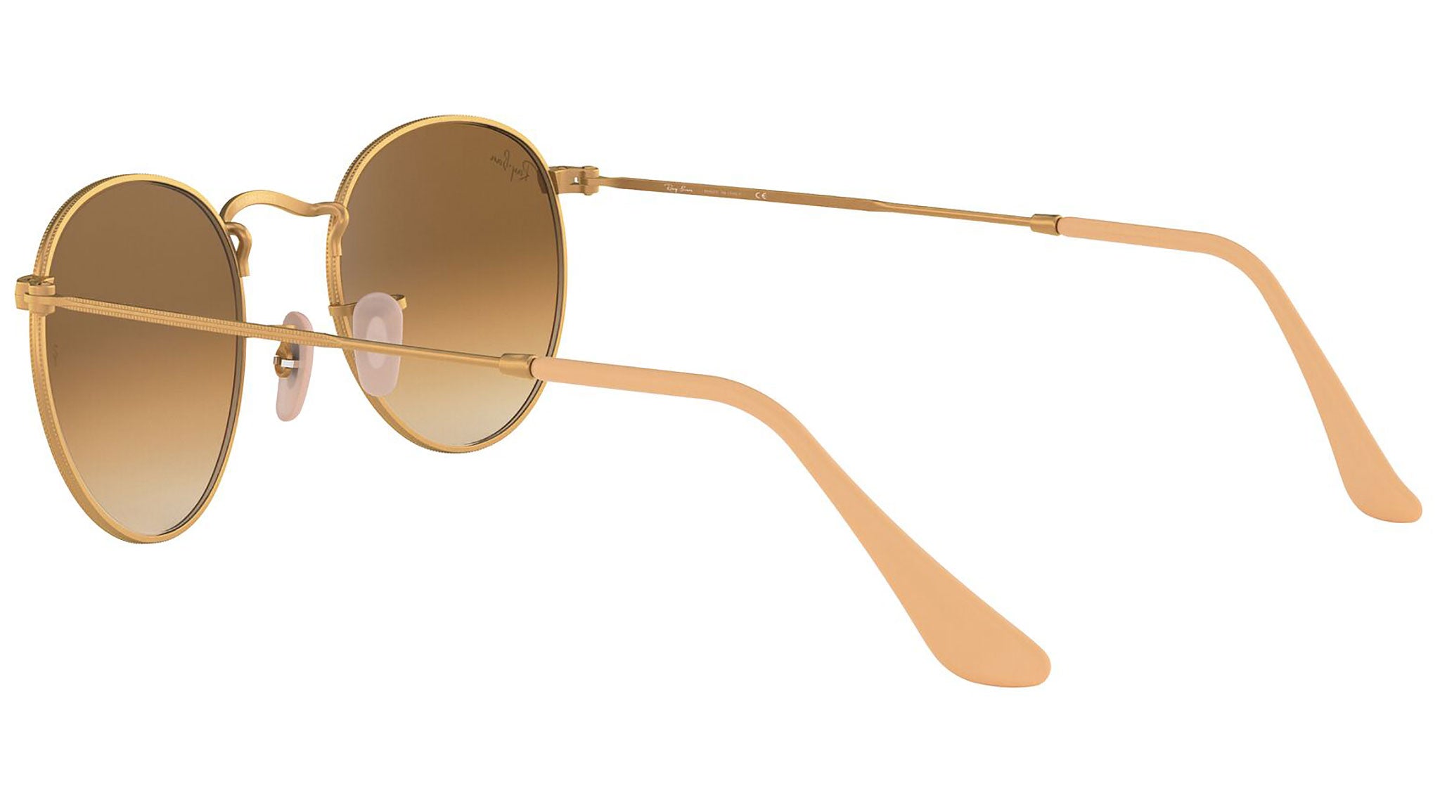Round Metal RB3447 gold brown gradient